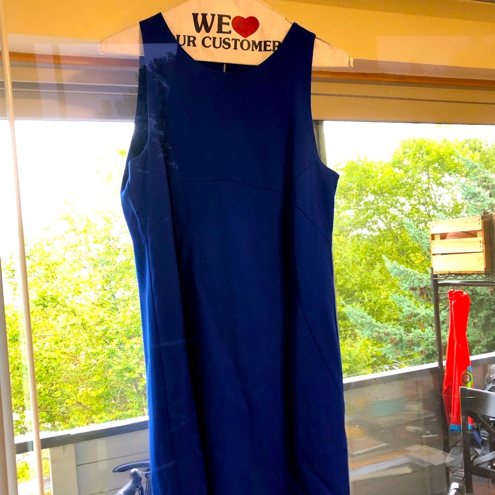 Blue Size 6 Business Casual Dress